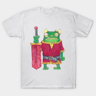 Green froblin with sword T-Shirt